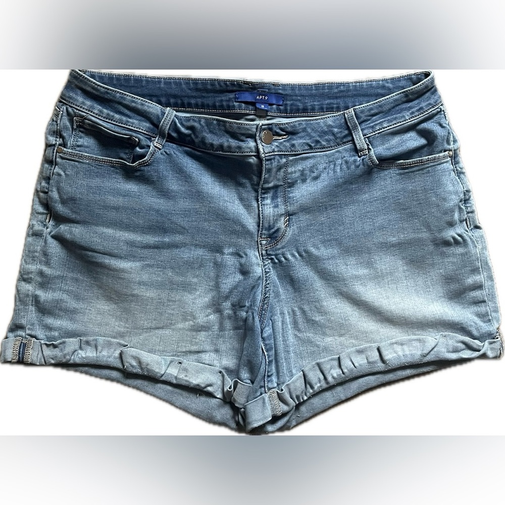 Apt. 9 Light Blue Jean Shorts